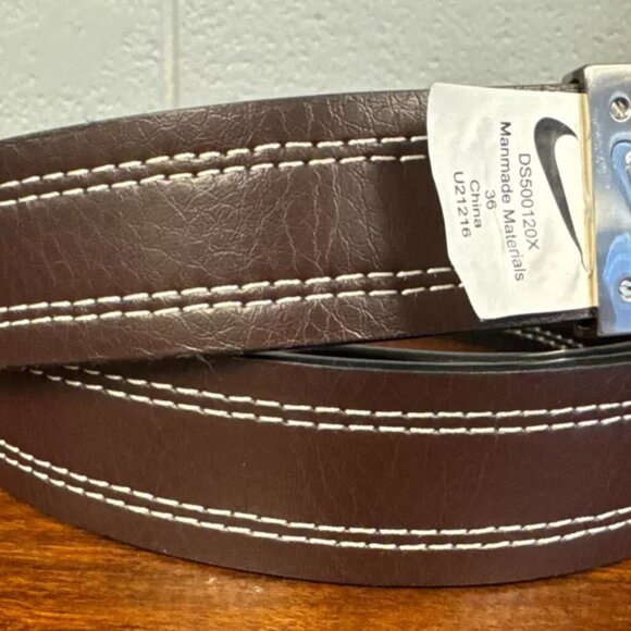 Nike Core Golf Reversible Lifestyle Belt Mens Size 36 Black/Brown S500120X - Picture 2 of 4